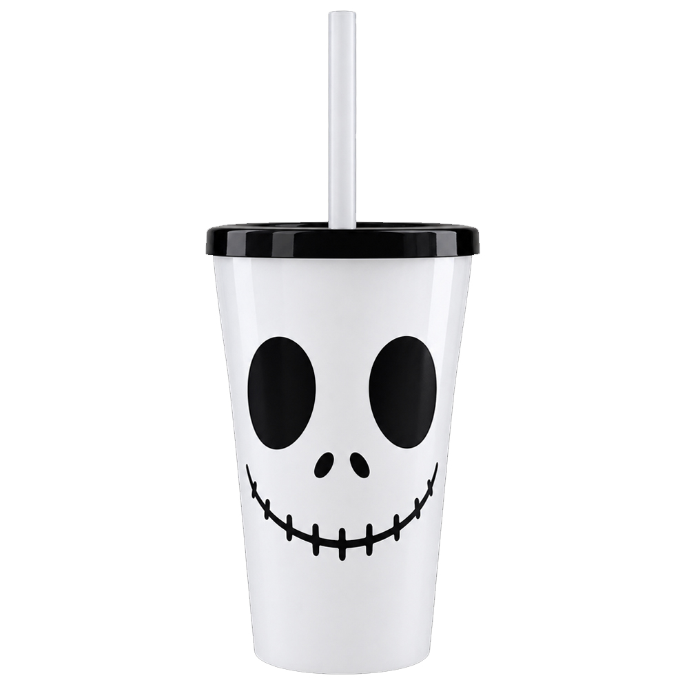 Vaso de Plastico Halloween Jack Blanco 400cc