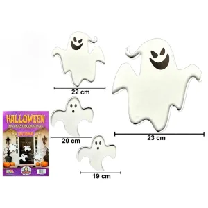 Aplique Figuras Decorativa Halloween Fantasmas x4 Unidades