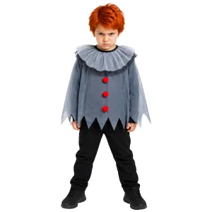 Capa Poncho Payaso IT Niño Talle Único Crosti Halloween