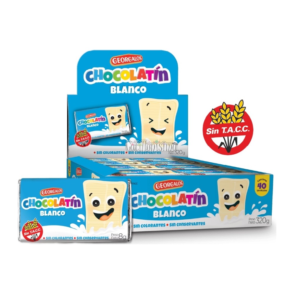 CHOCOLATIN GEORGALOS Blanco X40 Unidades