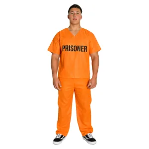 Disfraz PRESO NARANJA Economico Adulto Talle Unico Crosti Halloween