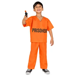 Disfraz PRESO NARANJA Economico NIÑO Talle 4 Crosti Halloween