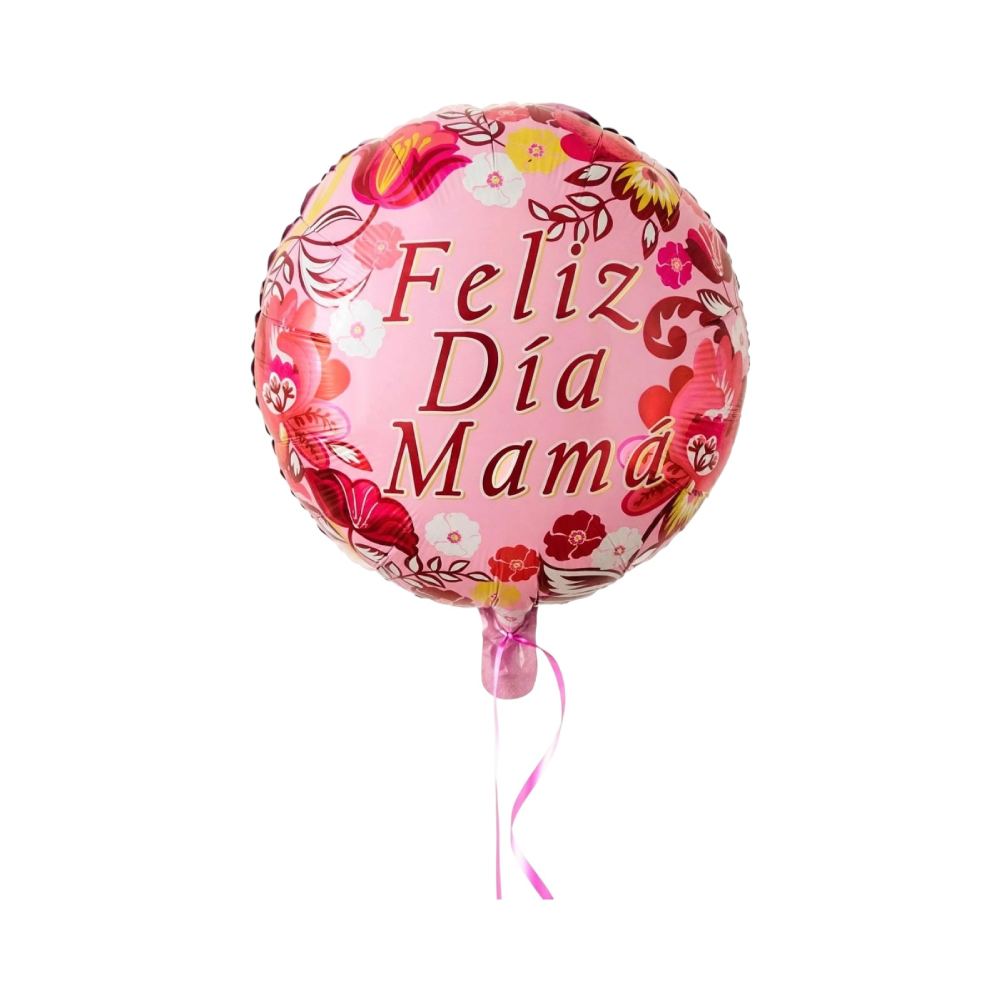 Globo Feliz Dia Mama Rosa Redondo x1 Unidad