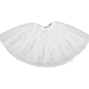 Pollera Tutú LISA con Tul Color Blanco