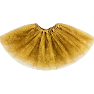 Pollera Tutú LISA con Tul Color Dorado
