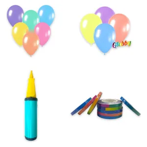 Alternative view of Kit Globos Pastel 55 Globos con Inflador y Cinta