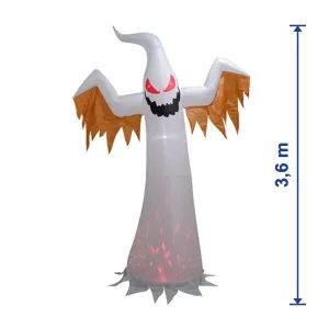 Inflable Fantasma en Llamas 3,6 m - medida