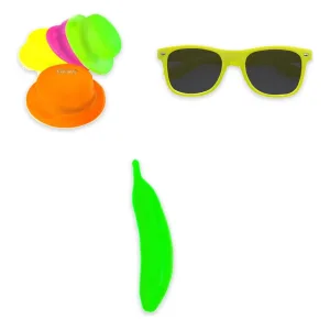 Alternative view of Kit Carnaval Fluo 10 Bombines 10 Anteojos Way 10 Maracas