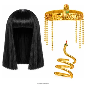 Kit Disfraz Cleopatra Egipcia Adulta productos