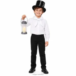 Kit Disfraz Farolero Infantil Farol Galera y Pañuelo