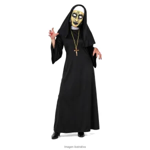 Kit Disfraz Monja de Terror Adulta