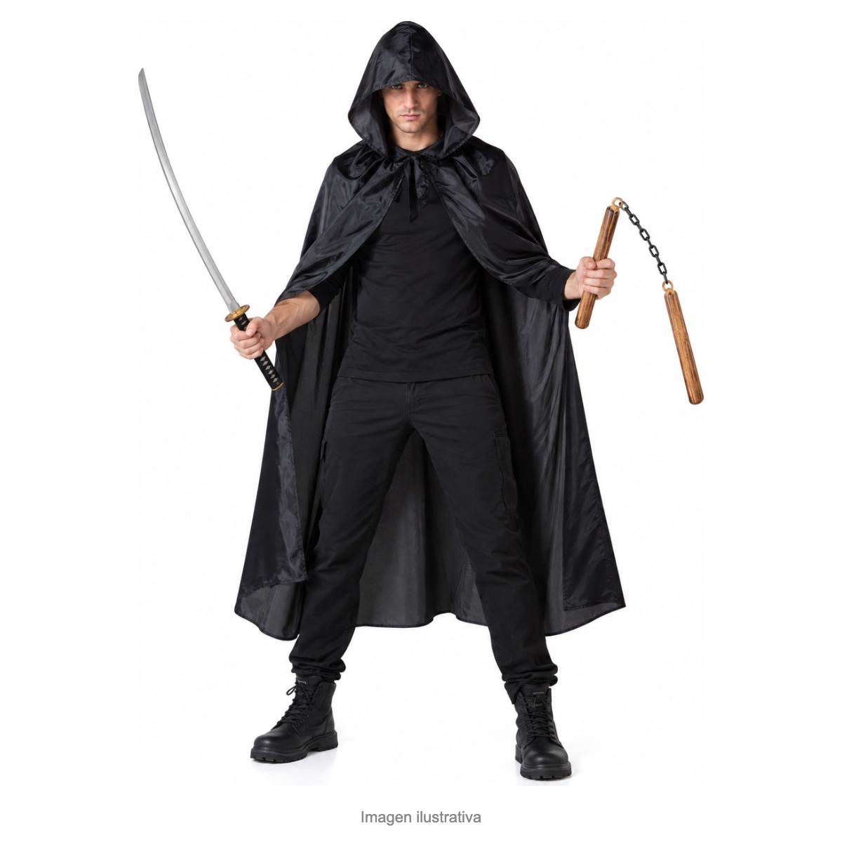 Kit Disfraz Ninja Adulto