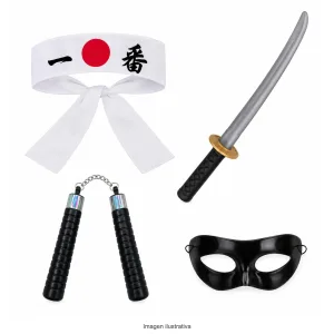 Kit Disfraz Ninja Infantil