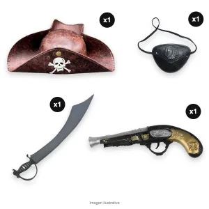 Kit Disfraz Pirata Adulto