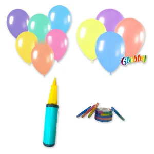 Kit Globos Pastel 55 Globos con Inflador y Cinta