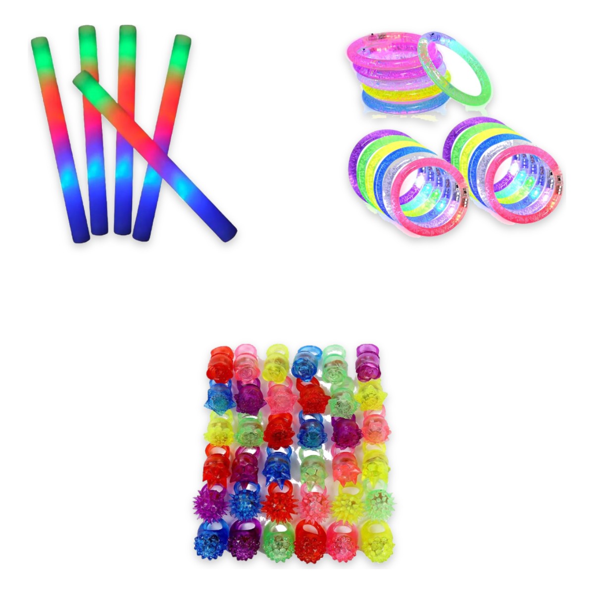 Kit Cotillón Luminoso 30 Personas 90 Artículos LED - Imagen 2