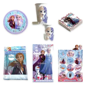 Kit Cumpleaños Frozen 8 Invitados Platos Vasos Servilletas