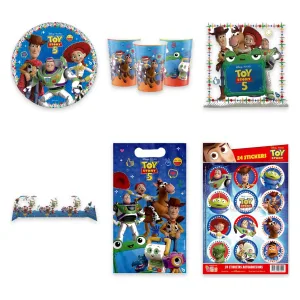 Kit Cumpleaños Toy Story 8 Invitados Platos Vasos Mantel