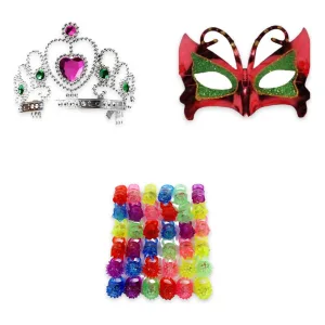 Alternative view of Kit Princesas 10 Tiaras 10 Antifaces 10 Anillos LED