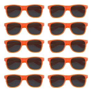 Pack X10 Anteojo Way Liso Naranja Flúo