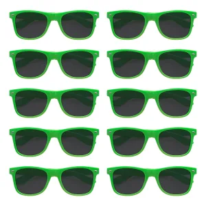 Pack X10 Anteojo Way Liso Verde Flúo